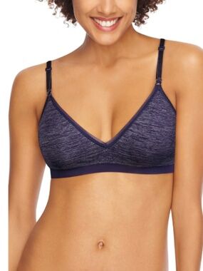 Hanes Women's ComfortFlex Seamless T-Shirt Bra MHG795 - in the Navy Heather